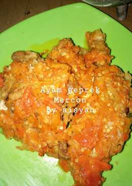 Ayam geprek mercon