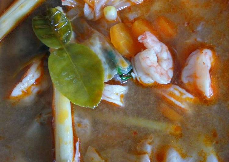 resep Tomyam udang jagung manis