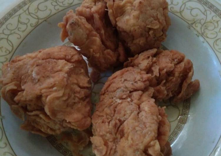 gambar untuk cara membuat Ayam goreng crispy