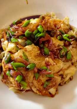 Tahu telur sambal kecap