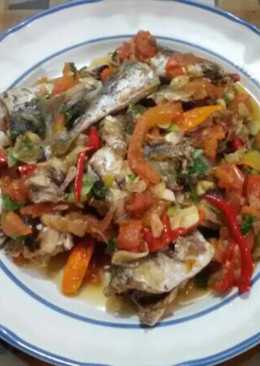 Ikan Salem siram kuah pedas & segar (no msg)