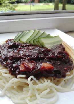 Jajangmyeon (Black Bean Noodles)