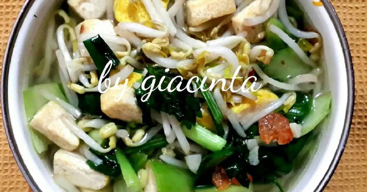  Resep Tumis Tauge Tahu dan sayuran hijau oleh Giacinta 