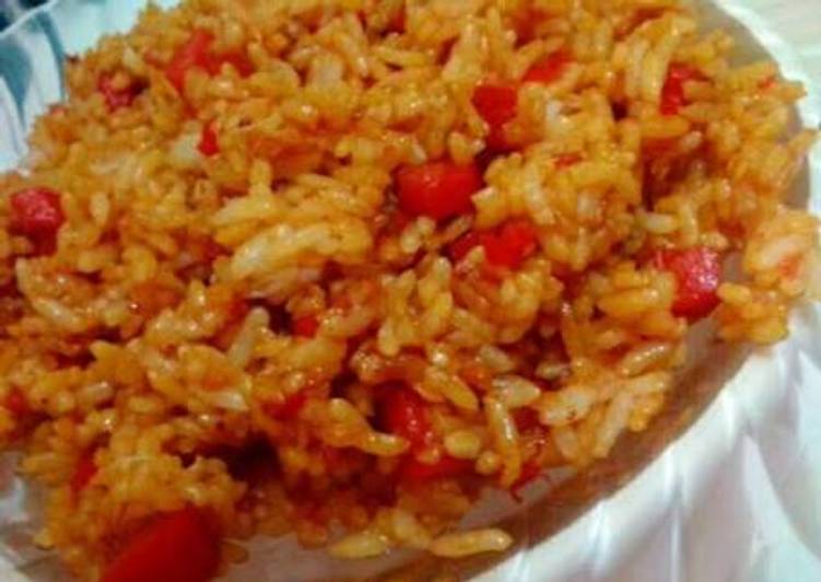 resep lengkap untuk Nasi goreng sosis pedas