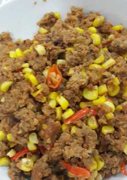 Oncom jagung pedas