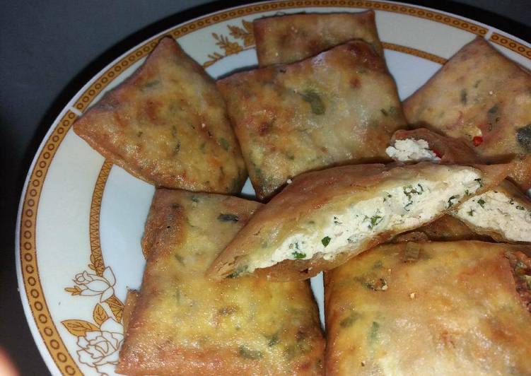 resep masakan Martabak Tahu Telur Kulit Lumpia