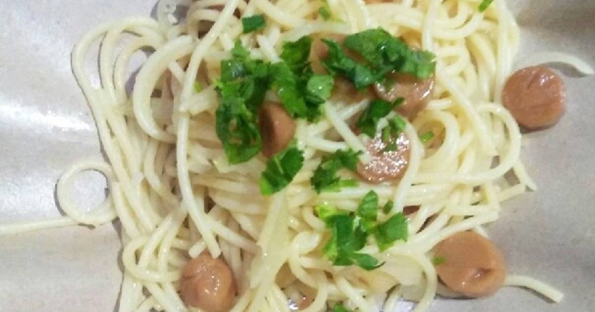 911 resep  spaghetti  aglio  olio  simple enak dan sederhana 