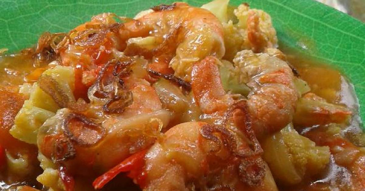  Resep Tumis udang sayur pedas manis oleh MiLa Ithul 