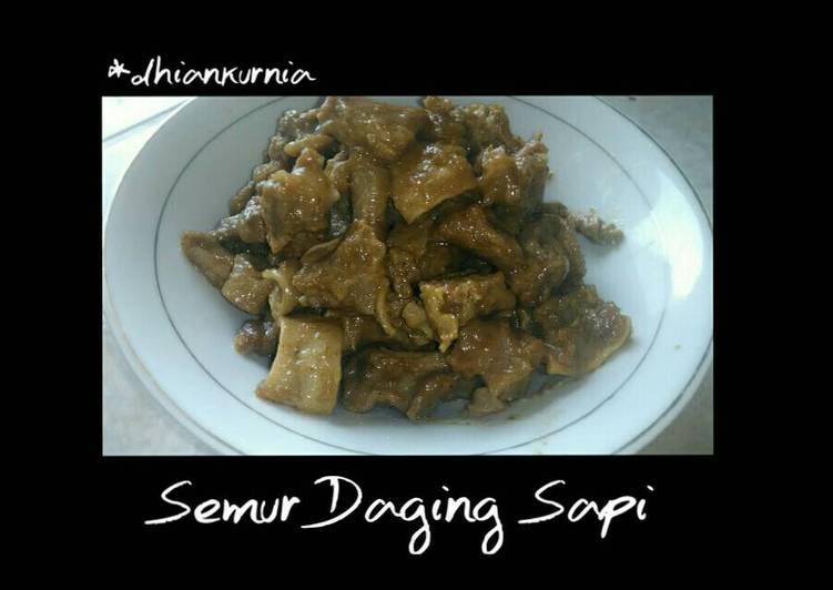 bahan dan cara membuat Semur Daging Sapi