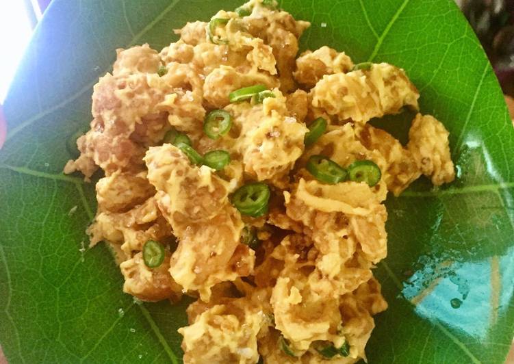 resep Cumi telor asin cabe ijo