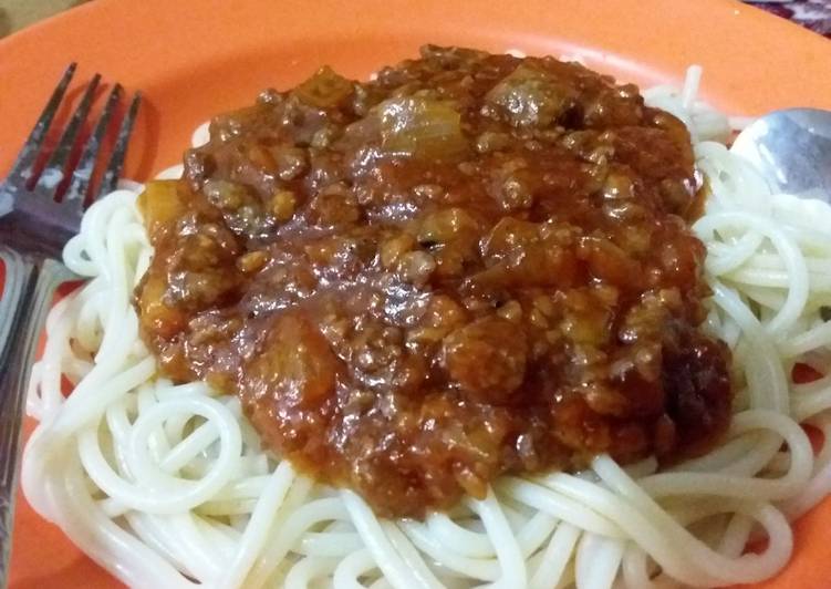 resep makanan Spaghetti Bolognese