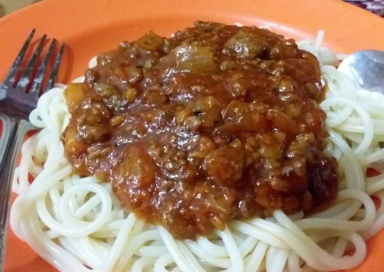 Resep Spaghetti Bolognese