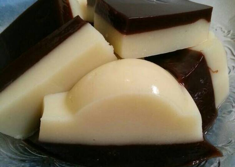 resep lengkap untuk Puding mentega jelly coklat (ala nuri)