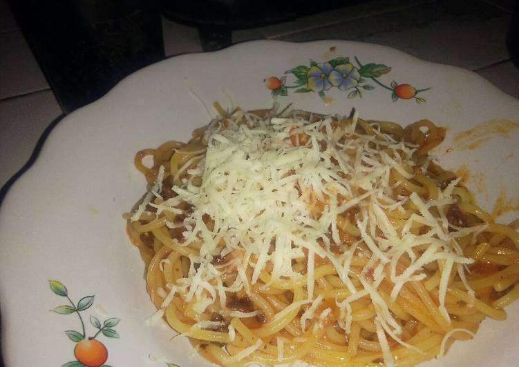 cara membuat Spaghetti