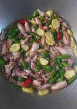 Tumis Sayur Cumi Asin