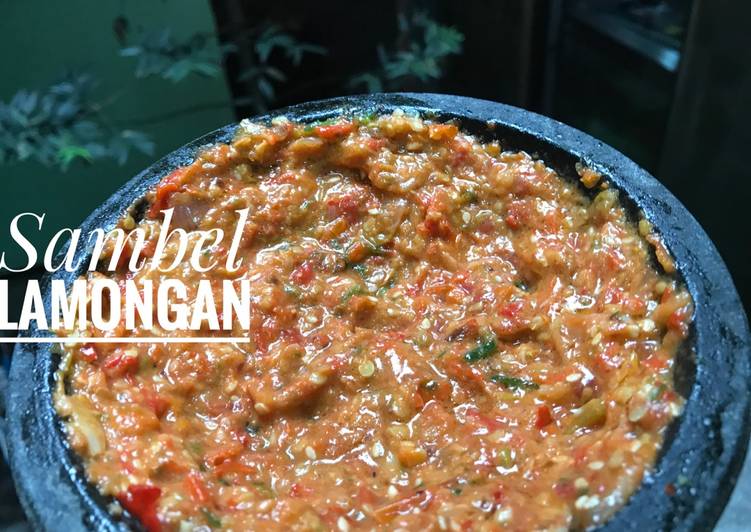 cara membuat Sambel lamongan wijen (Sambel pecel ayam/lele) - Gurih