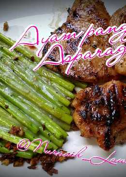 Ayam panggang Asparagus