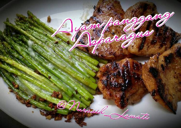 gambar untuk cara membuat Ayam panggang Asparagus