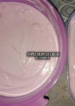 Simple Grape Ice Cream
