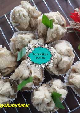 Bolu pisang kukus mekar no mixer