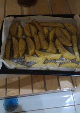 Potato wedges panggang oven simple