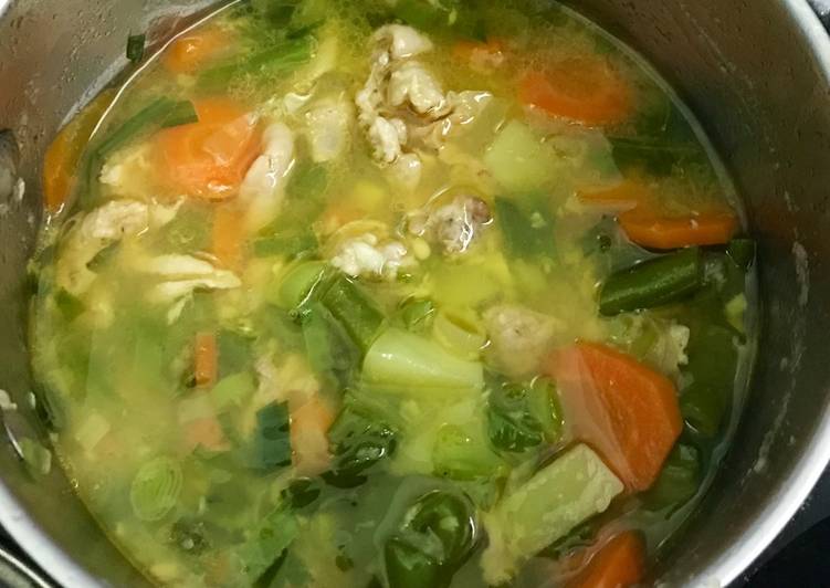 Resep Sop kulit ayam sederhana