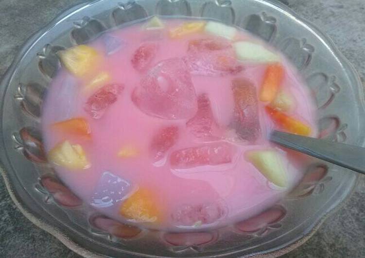 resep masakan Es buah nata de coco