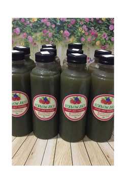 Diet Juice Apple Grape Strawberry Collards (Sawi)