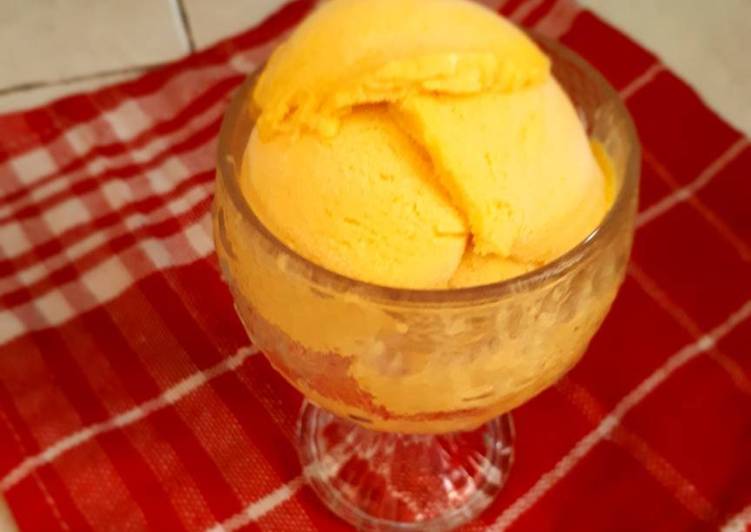 resep makanan Es krim mangga