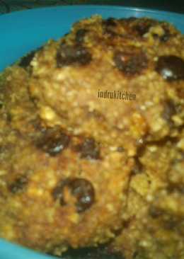 Banana oat cococip cookies