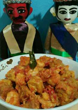 Balado udang tahu tempe