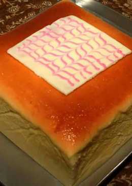 Japanese Cheese Cake - dengan lemon dan apricot glaze