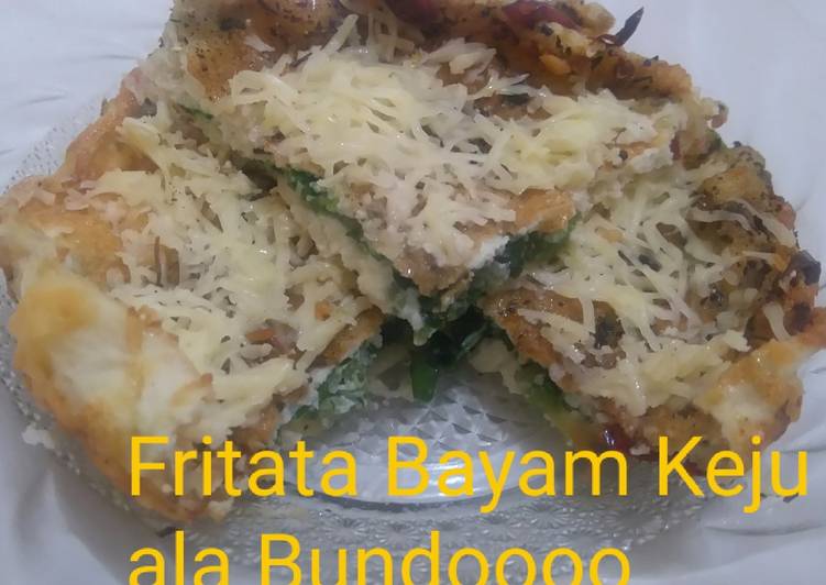 gambar untuk cara membuat Fritata Bayam Keju ala Bundoooo (no oven)