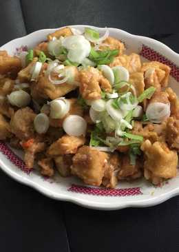 Ayam tahu saus telur Asin
