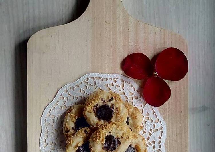 resep masakan Thumbprint Cookies with cornflakes