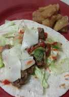 Hawaiian Chicken Wrapped in Tortilla