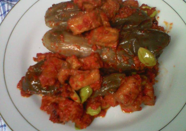 resep lengkap untuk Terong Balado ala Padang (Campur Tahu dan Pete)