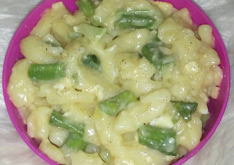 resep Mac&cheese with long bean #pr_kacangpanjang