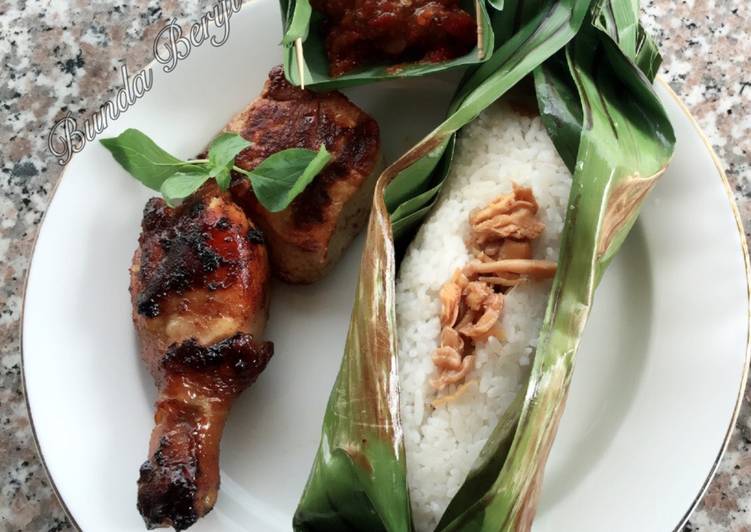 resep makanan Nasi Bakar Teri jamur