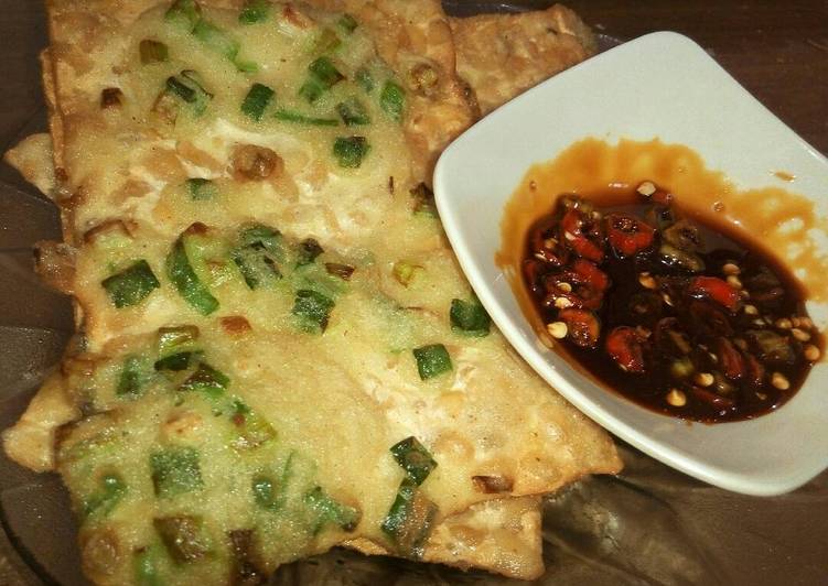 cara membuat Tempe Mendoan Sambal Kecap