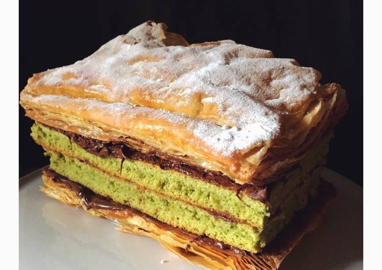 resep lengkap untuk SnowCake Green tea surabaya