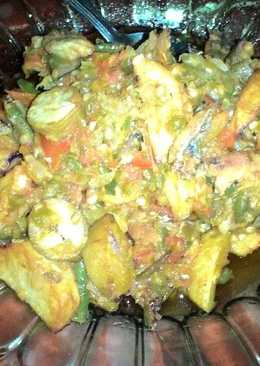 Jengkol,kentang,ikan asin lado mudo