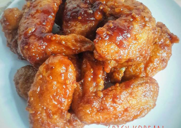 Resep Spicy Korean Chicken Wings Karya Faridha