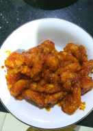 Udang saus madu merah