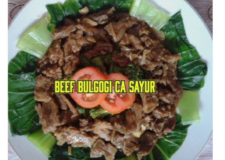 Resep Beef bulgogi ca sayur - Heny Widihartati