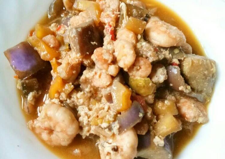 Resep Sambal goreng udang terong - Nina Make Up Kalteng