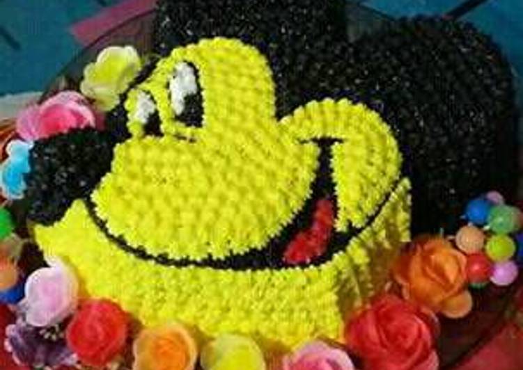 resep lengkap untuk Kue Ulang Tahun Mickey Mouse