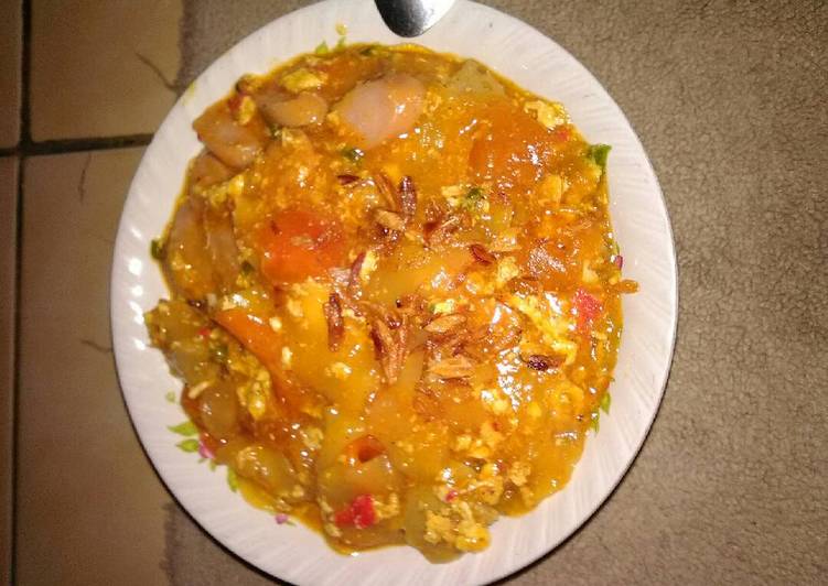gambar untuk resep makanan Seblak Bakso Sapi & Sosis Ayam Dadakan