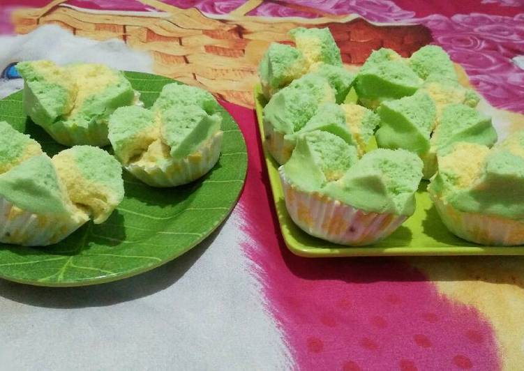 resep lengkap untuk Bolu kukus mekar empuk&lembut