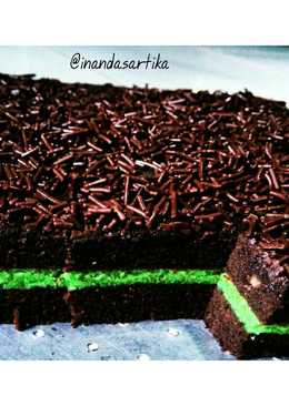 Brownies Kukus Coklat Pandan